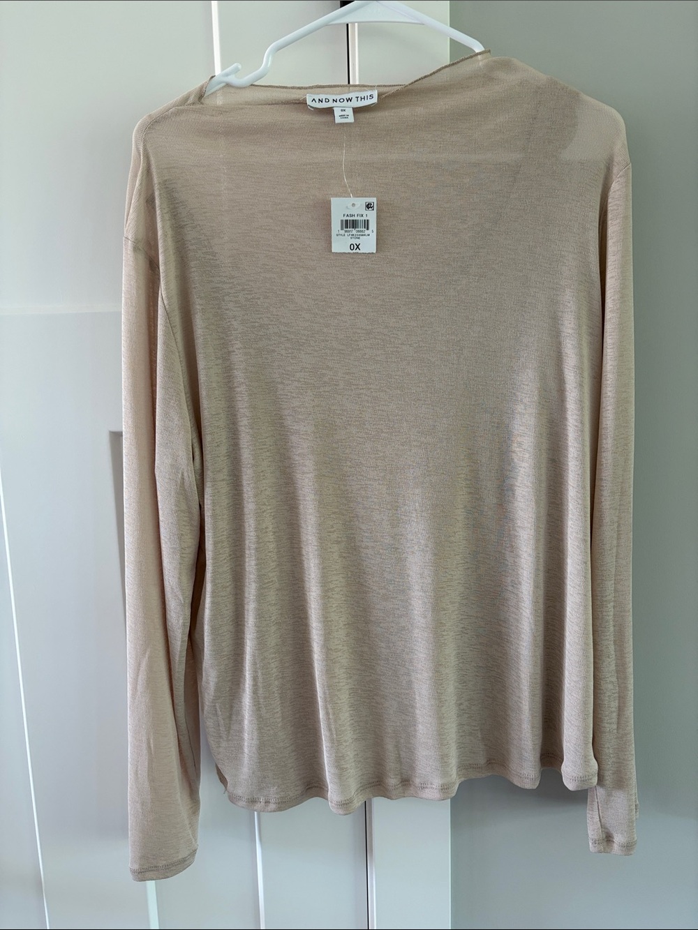 And Now This Women's Long Sleeve Lightweight Top - Blush